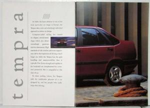 1991 Fiat Tempra Sales Brochure - UK Market