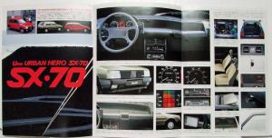 1985-1992 Fiat Urban Hero Uno SX-70 Sales Brochure - Japanese Text