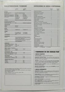 1994 Fiat Punto Cabrio Sales Folder - Italian Text