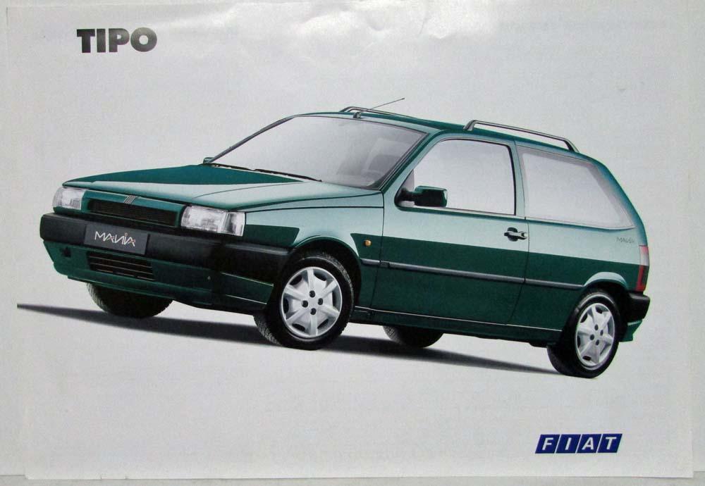 1994 Fiat Tipo Spec Sheet - Italian Text