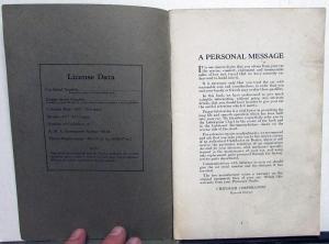 1936 Plymouth Codes P1 P2 DeLuxe Business Models ORIGINAL Owners Manual