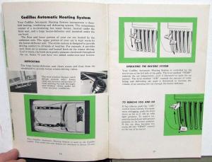 1952 Cadillac Owners Manual Care & Operation Instructions Original 60S 62 75 86