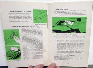 1952 Cadillac Owners Manual Care & Operation Instructions Original 60S 62 75 86