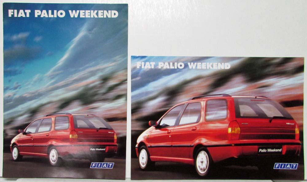 1998 Fiat Palio Weekend Sales Brochure plus Spec Sheet - German Text