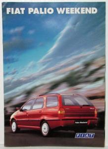 1998 Fiat Palio Weekend Sales Brochure plus Spec Sheet - German Text