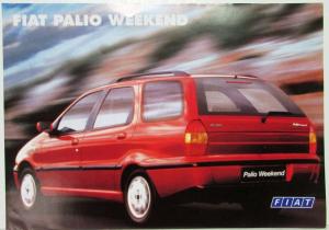 1998 Fiat Palio Weekend Sales Brochure plus Spec Sheet - German Text