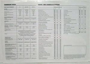 1998 Fiat Palio Weekend Sales Brochure plus Spec Sheet - German Text