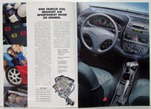 1999 Fiat Brava Sales Brochure plus Spec Folder - German Text