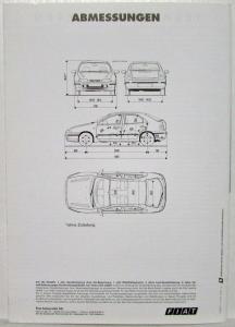 1999 Fiat Brava Sales Brochure plus Spec Folder - German Text