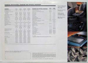 1999 Fiat Ulysse Spec Sheet - British Market