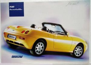 2001 Fiat Barchetta Spec Sheet - French Text