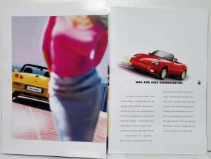 2001 Fiat Barchetta Sales Brochure plus Spec Folder - German Text