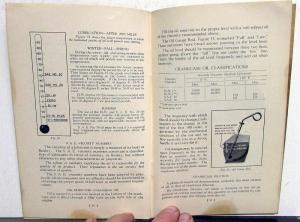 1937 Chevrolet Owners Manual Original Master De Luxe Passenger Car Operation 37