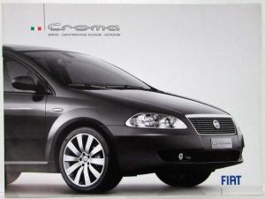 2005 Fiat Croma Sales Brochure plus Spec Catalog - Italian Text