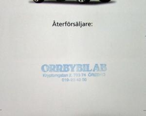 2006 Fiat Croma Sales Brochure - Swedish Text