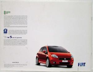 2007 Fiat Punto Sales Brochure - Italian Text