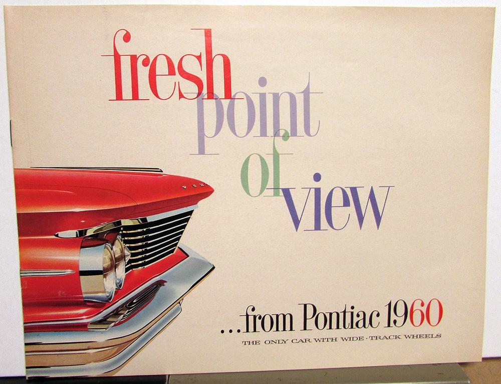 1960 Pontiac Bonneville Star Chief Ventura Catalina Safari Brochure Dated 9-59
