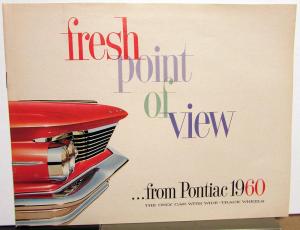 1960 Pontiac Bonneville Star Chief Ventura Catalina Safari Brochure Dated 9-59