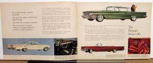 1960 Pontiac Bonneville Star Chief Ventura Catalina Safari Brochure Dated 9-59