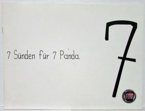 2008 Fiat Sieben Sunden fur 7 Panda Sales Brochure - German Text