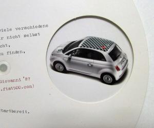 2008 Fiat 500 You are We car Options Sales Wheel  - German Text