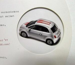 2008 Fiat 500 You are We car Options Sales Wheel  - German Text