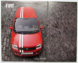 2003-2010 Fiat New Panda Sporting Special Edition Sales Folder - UK Market
