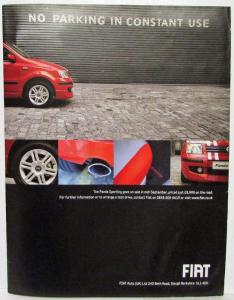 2003-2010 Fiat New Panda Sporting Special Edition Sales Folder - UK Market