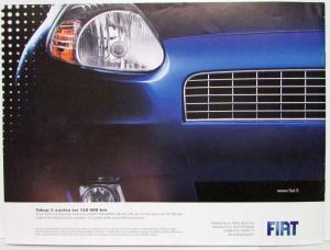 2005-2010 Fiat New Punto Sales Brochure - Finnish Text