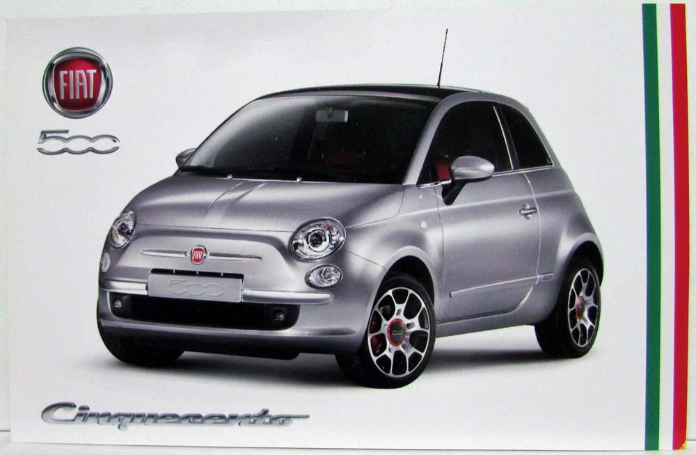 2007-2010 Fiat 500 Sales Card