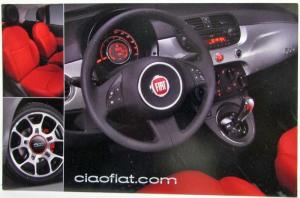 2007-2010 Fiat 500 Sales Card