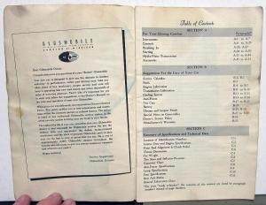 1951 Oldsmobile Owners Manual Original Care & Operation Instructions Super 88 98