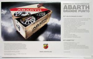 2010 Fiat Abarth Grande Punto Sales Folder Poster plus Spec Sheet - German Text