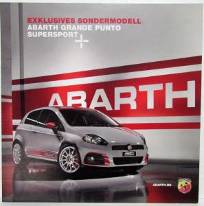 2010 Fiat Abarth Grande Punto Sales Folder Poster plus Spec Sheet - German Text