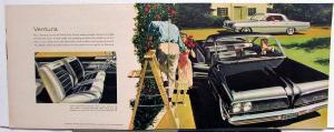 1961 Pontiac Full Line Sales Brochure Litho in USA Right Corner Original