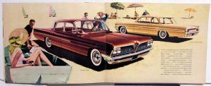 1961 Pontiac Full Line Sales Brochure Litho in USA Right Corner Original
