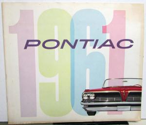 1961 Pontiac Full Line Sales Brochure Oversized Original