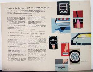 1961 Pontiac Full Line Sales Brochure Litho in USA Left Corner Original