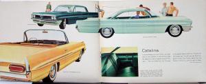 1961 Pontiac Full Line Sales Brochure Litho in USA Left Corner Original
