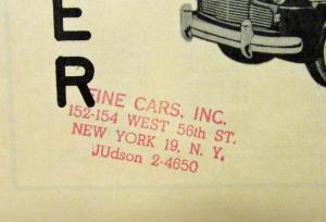 1954 Ford Zephyr Six Beauty and Power Spec Sheet - UK Specs