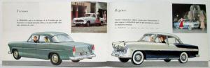 1955 Ford Versailles Sales Brochure - French Text - Belgian Market
