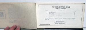1969 Cadillac Owners Manual Original Calais DeVille Fleetwood Eldorado 60 75