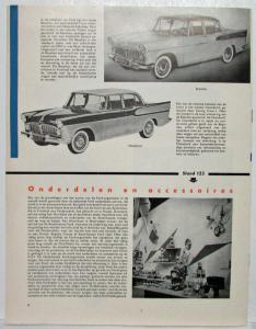 1958 Ford Wereldseries Sales Brochure - Dutch Text