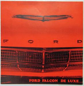 1962 Ford Falcon DeLuxe Sales Brochure - Spanish Text - Argentine Market