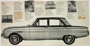 1962 Ford Falcon DeLuxe Sales Brochure - Spanish Text - Argentine Market