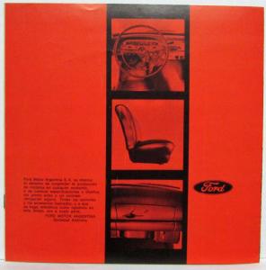 1962 Ford Falcon DeLuxe Nuevos Motors Sales Brochure - Spanish Text - Argentine