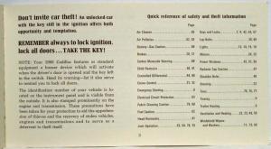 1968 Cadillac Owners Manual Original Calais Deville