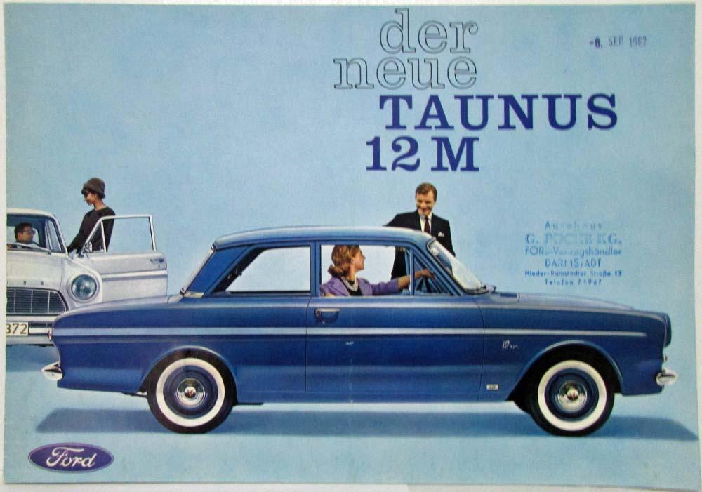 1963 Ford The New Taunus 12M Sales Folder - German Text