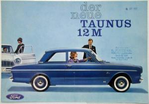 1963 Ford The New Taunus 12M Sales Folder - German Text