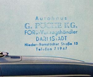 1963 Ford The New Taunus 12M Sales Folder - German Text